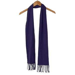 Made in Italy | purple fringe soft acrylic scarf wrap